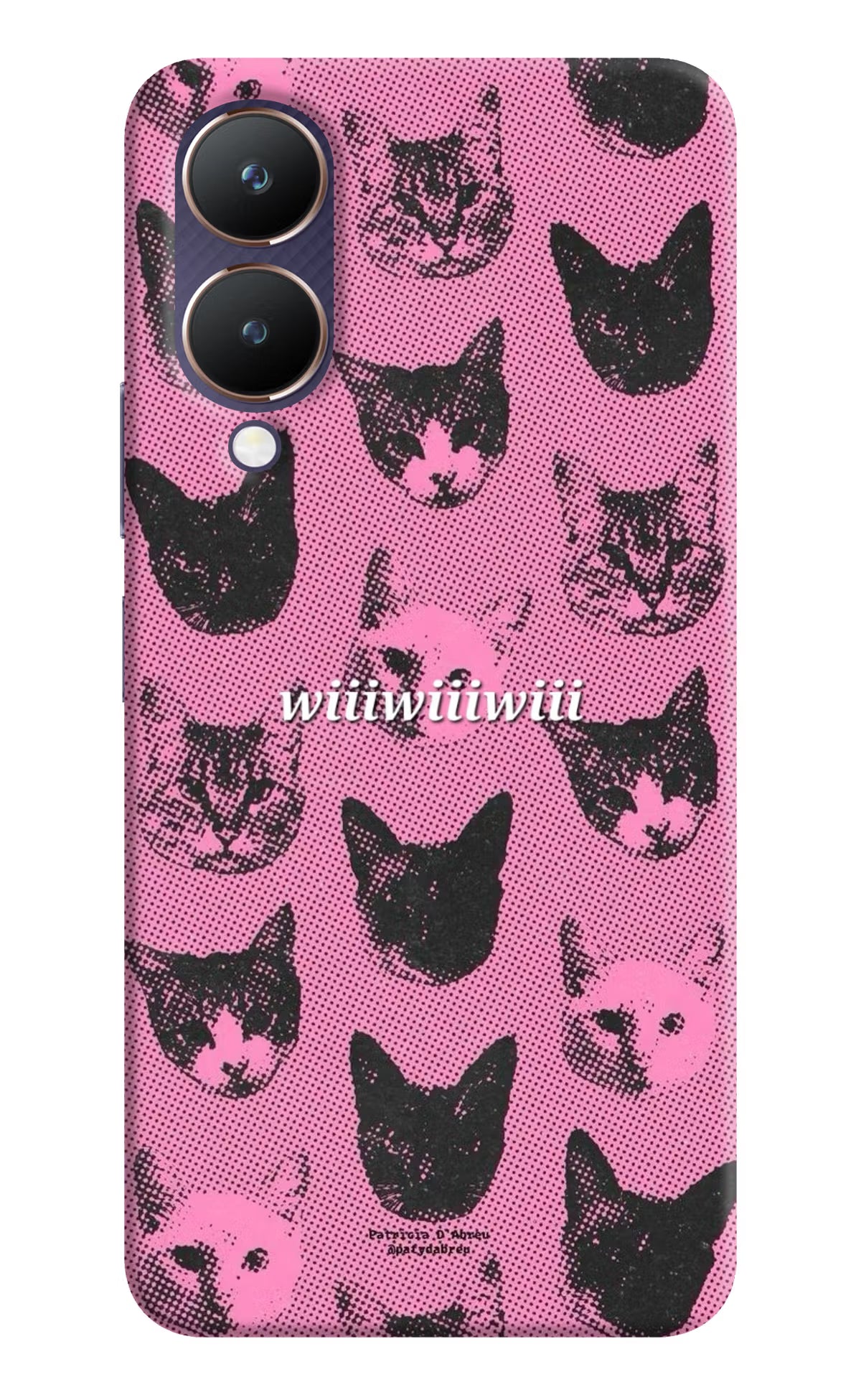 Pink Cats Vivo Y28 5G Back Cover