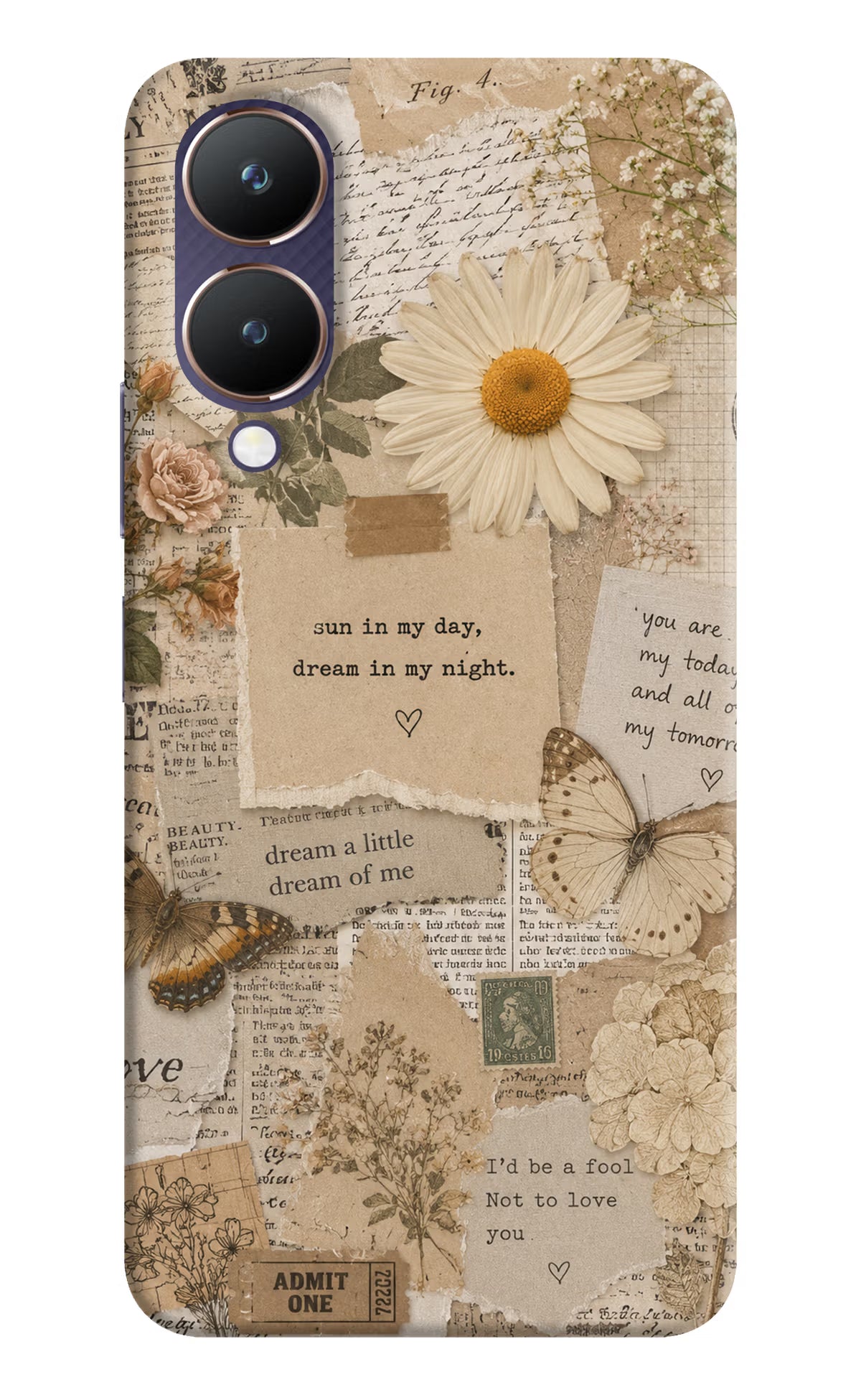 Vintage case Vivo Y28 5G Back Cover