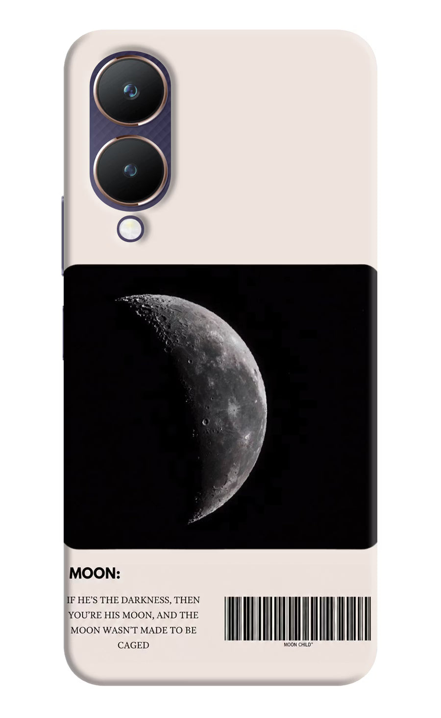Moon Phase Vivo Y28 5G Back Cover, Hard case