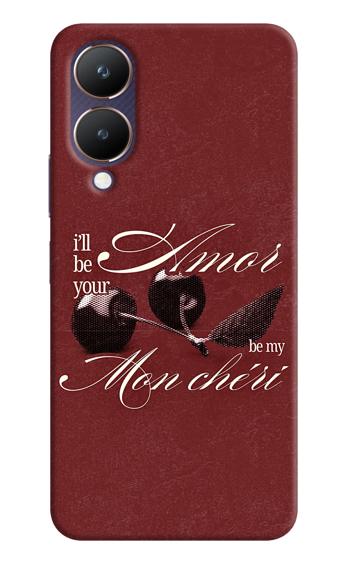 Velvet Cherry Vivo Y28 5G Back Cover