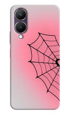 Pink Web Vivo Y28 5G Hard Case Back Cover by Casekaro