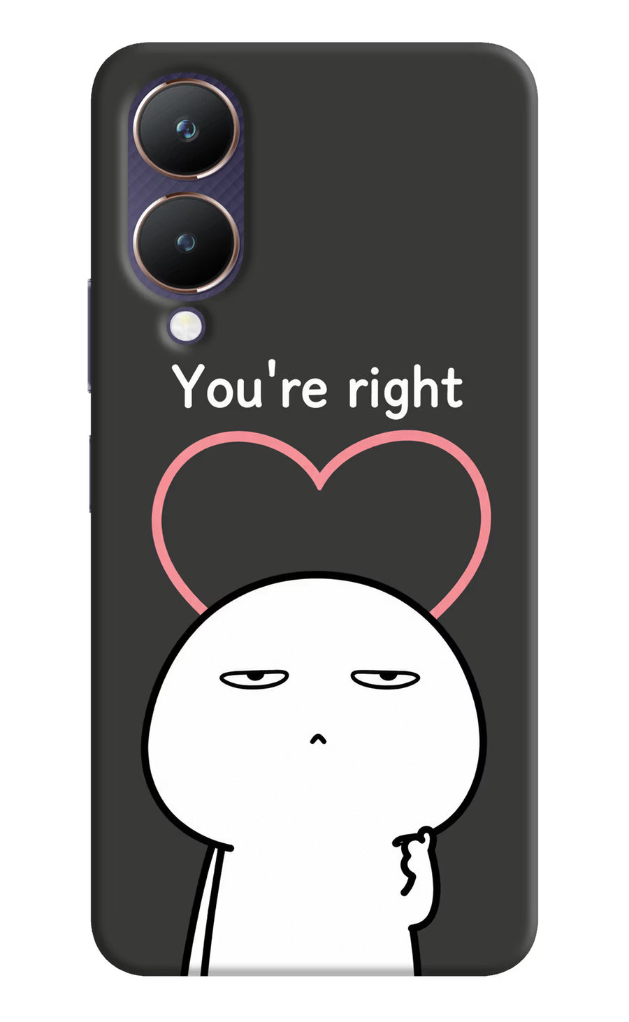 You're Right Vivo Y28 5G Back Cover, Hard case