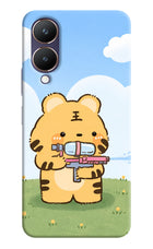 Tiger Treat Vivo Y28 5G Hard Case Back Cover by Casekaro