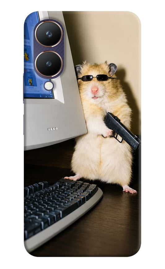 Hacker Hamster Vivo Y28 5G Hard Case Back Cover by Casekaro