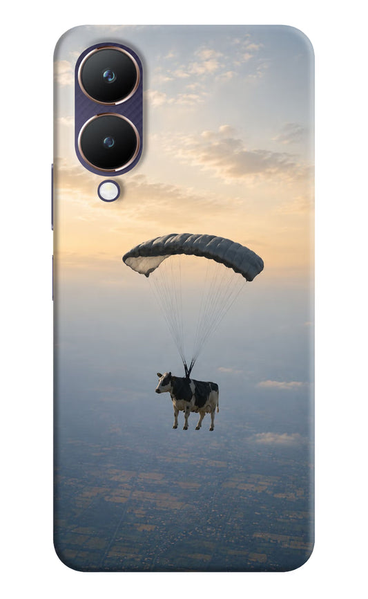 Skydiving Cow Vivo Y28 5G Hard Case Back Cover by Casekaro