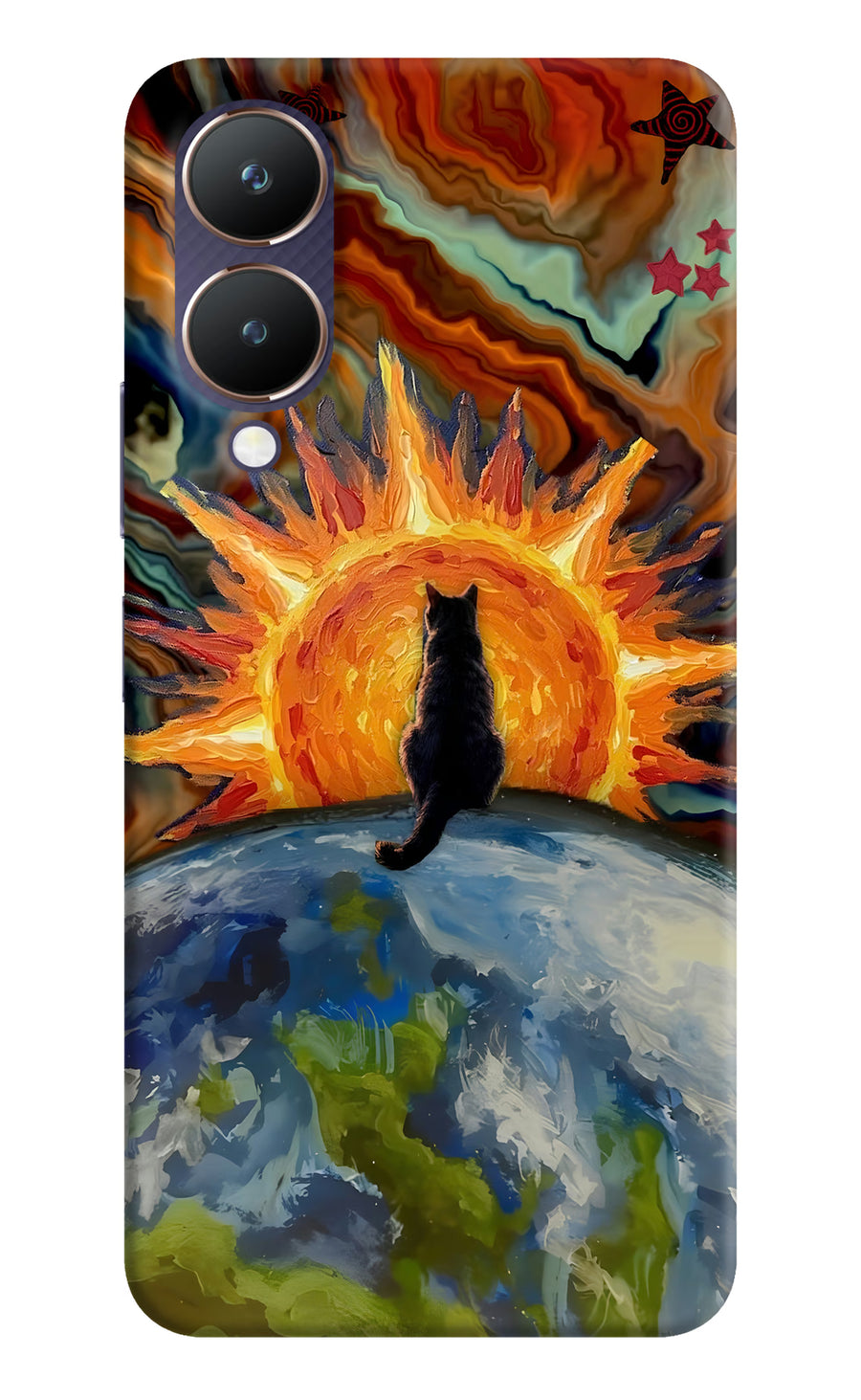 Sunrise Beyond Vivo Y28 5G Back Cover, Hard case