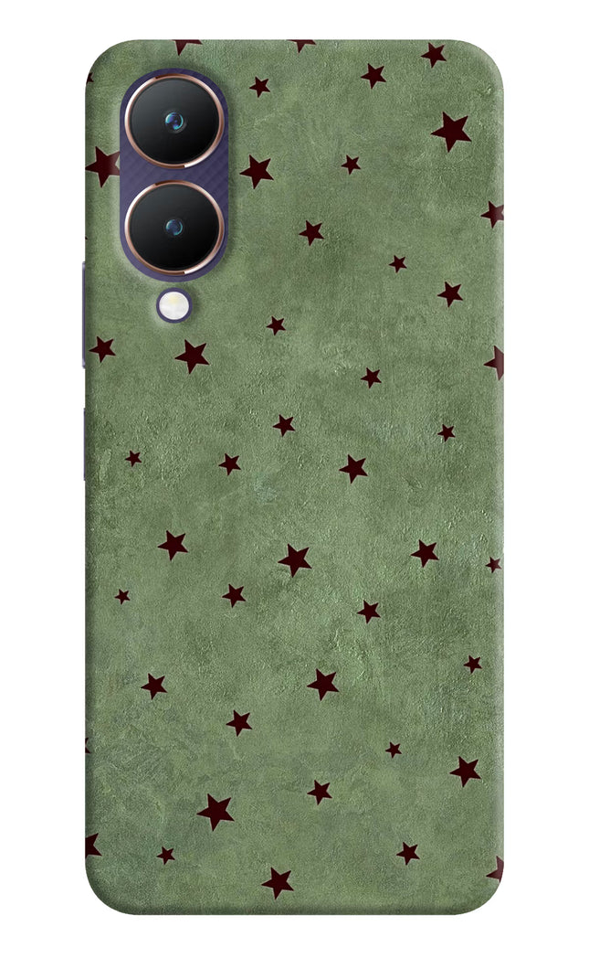 Green Stars Vivo Y28 5G Hard Case Back Cover by Casekaro