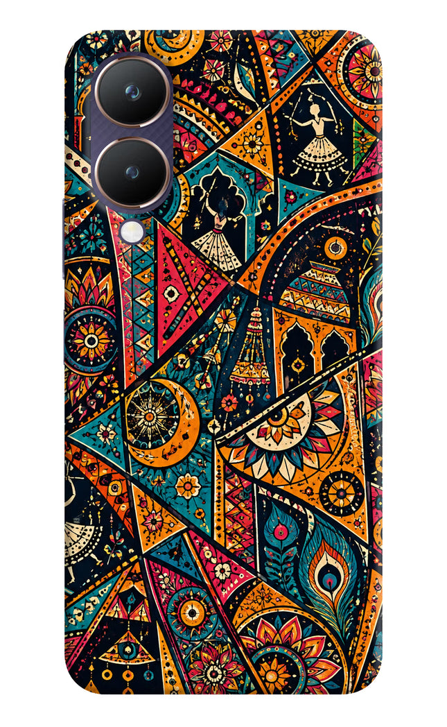 Folk Print Vivo Y28 5G Hard Case Back Cover by Casekaro