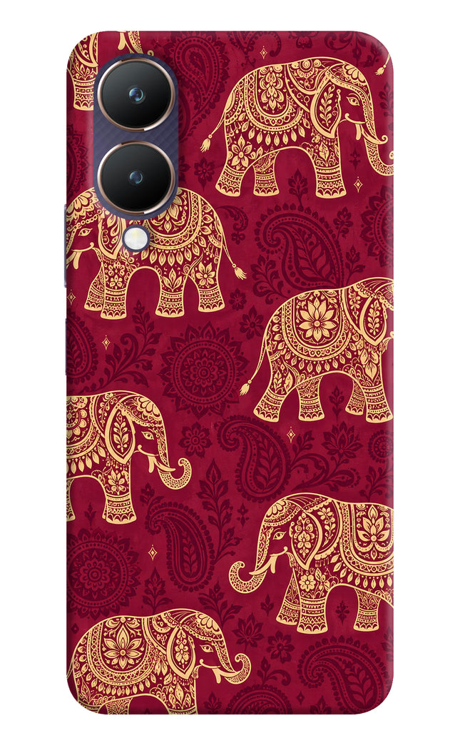Maroon Elephant Vivo Y28 5G Back Cover