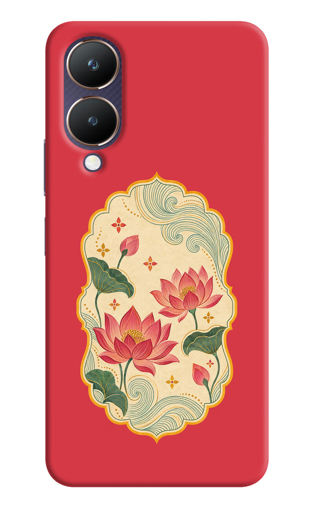 Pink Lotus Vivo Y28 5G Back Cover