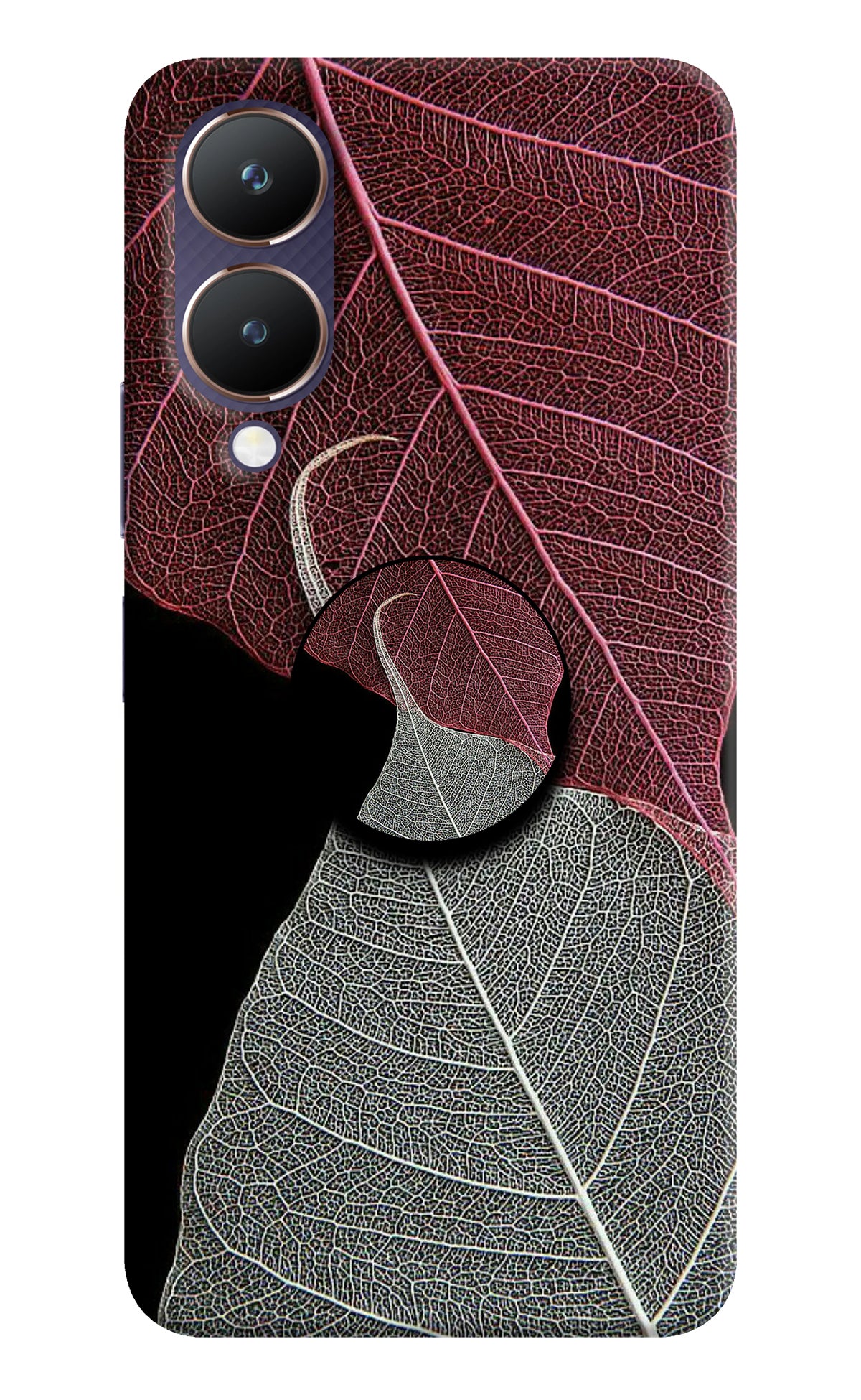 Leaf Pattern Vivo Y28 5G Pop Case