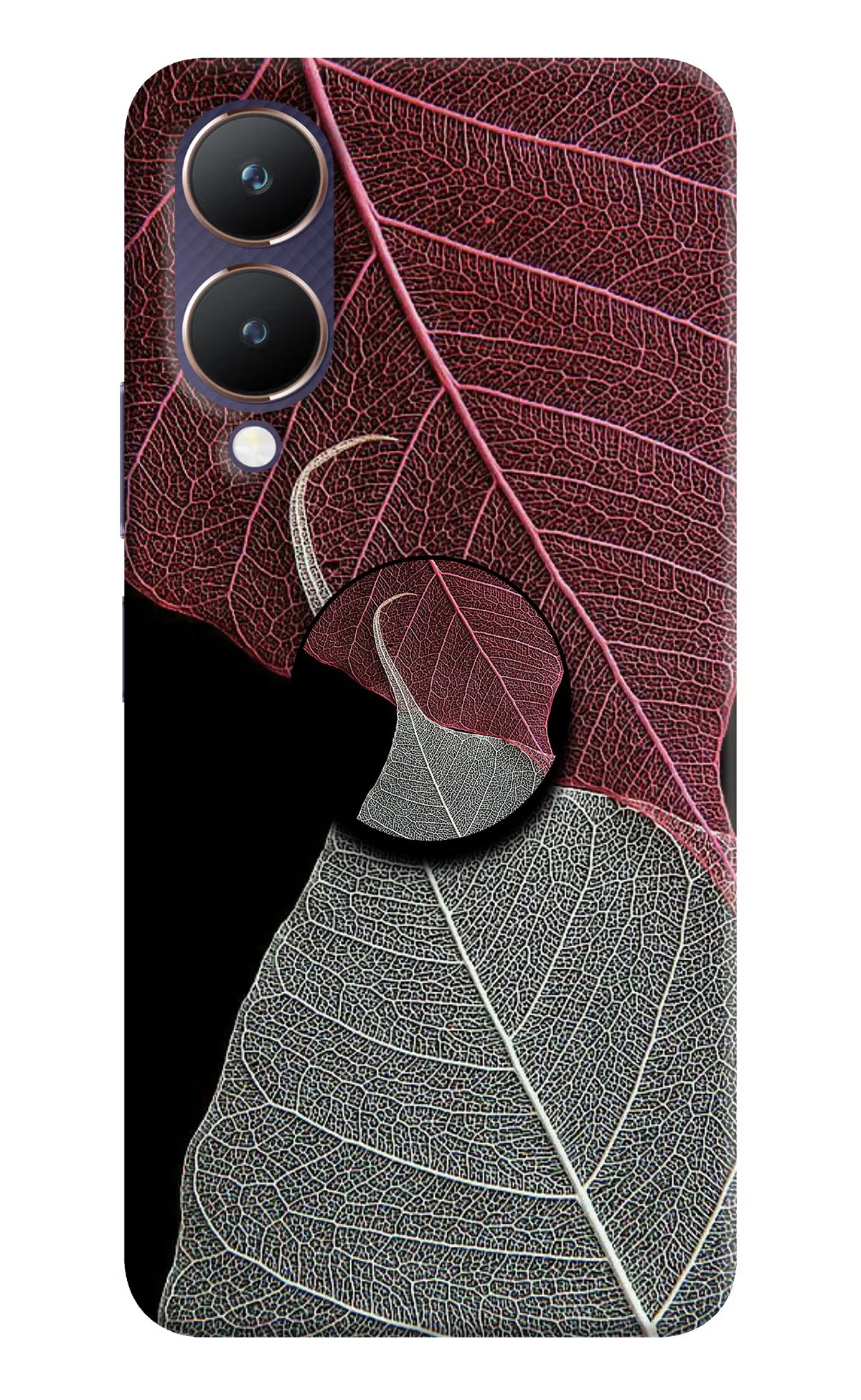 Leaf Pattern Vivo Y28 5G Pop Case by Casekaro