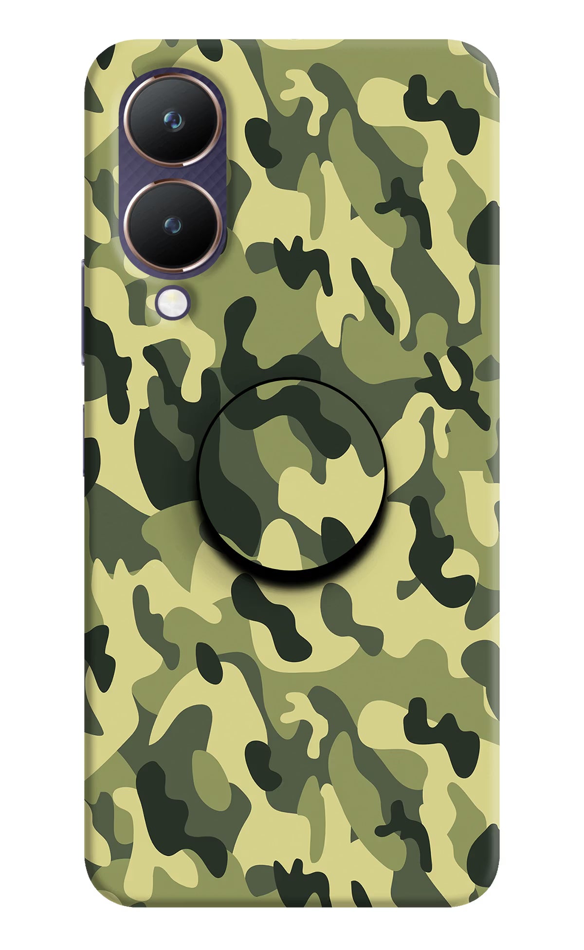 Camouflage Vivo Y28 5G Pop Case by Casekaro