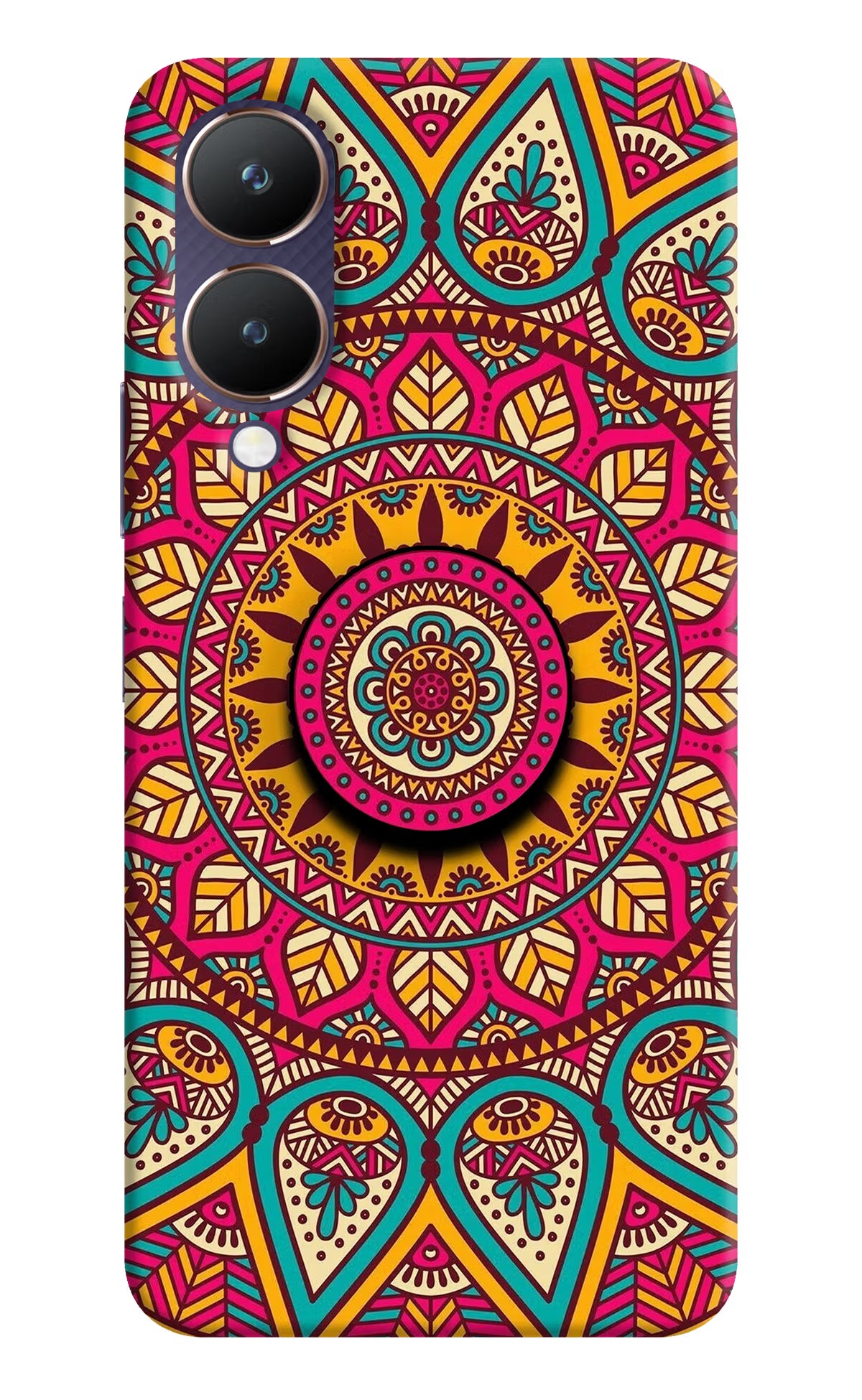 Mandala Vivo Y28 5G Pop Case by Casekaro