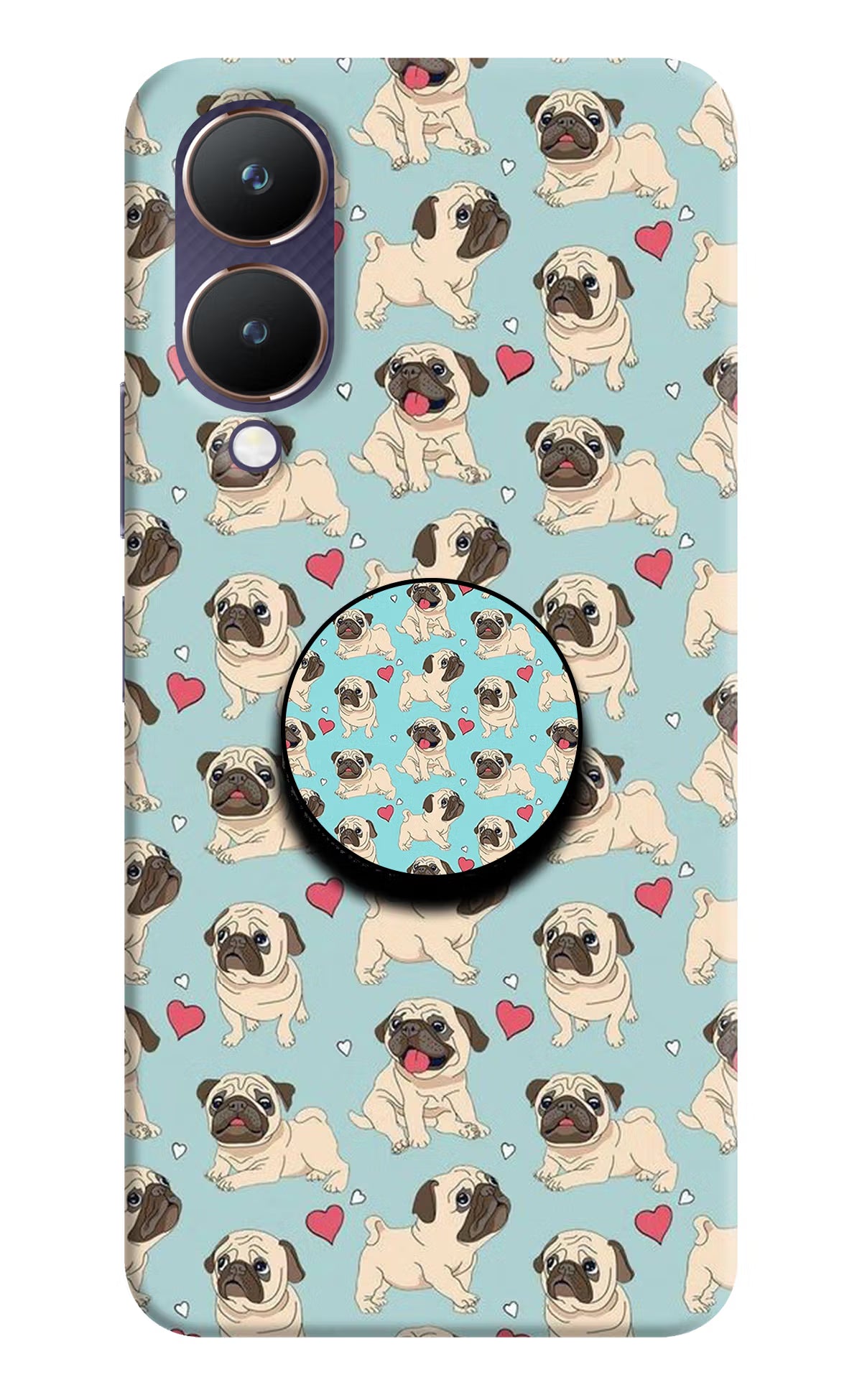 Pug Dog Vivo Y28 5G Pop Case by Casekaro