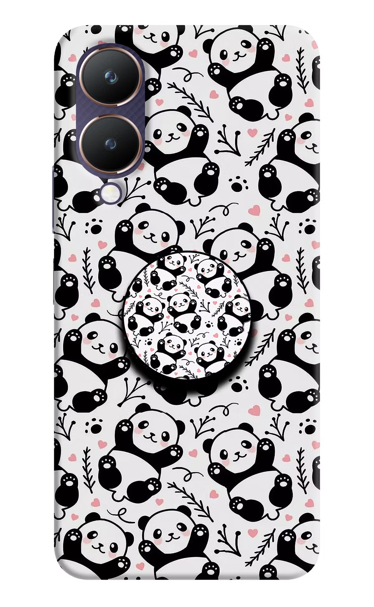 Cute Panda Vivo Y28 5G Pop Case by Casekaro