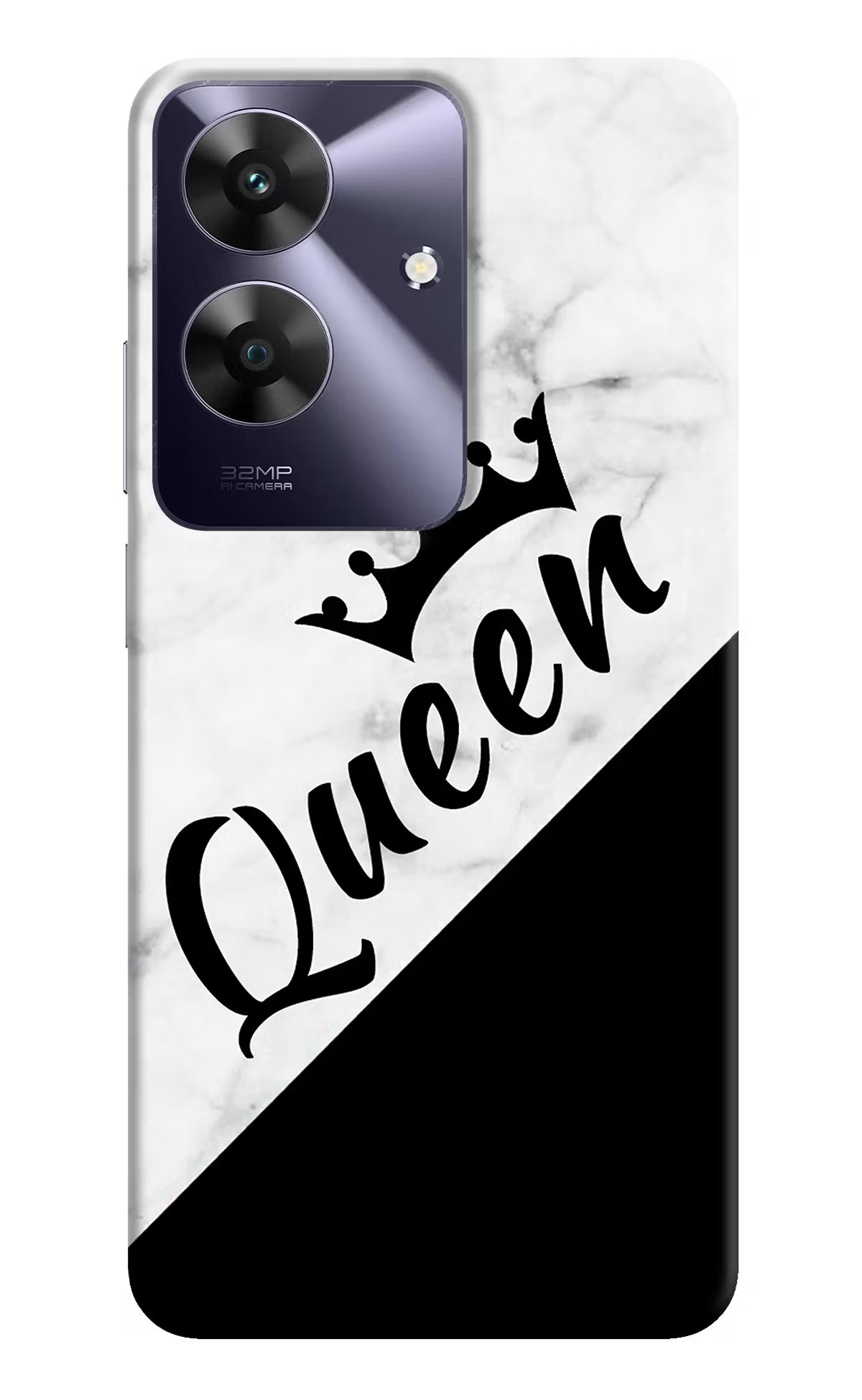 Queen Realme C61 Hard Case Back Cover by Casekaro