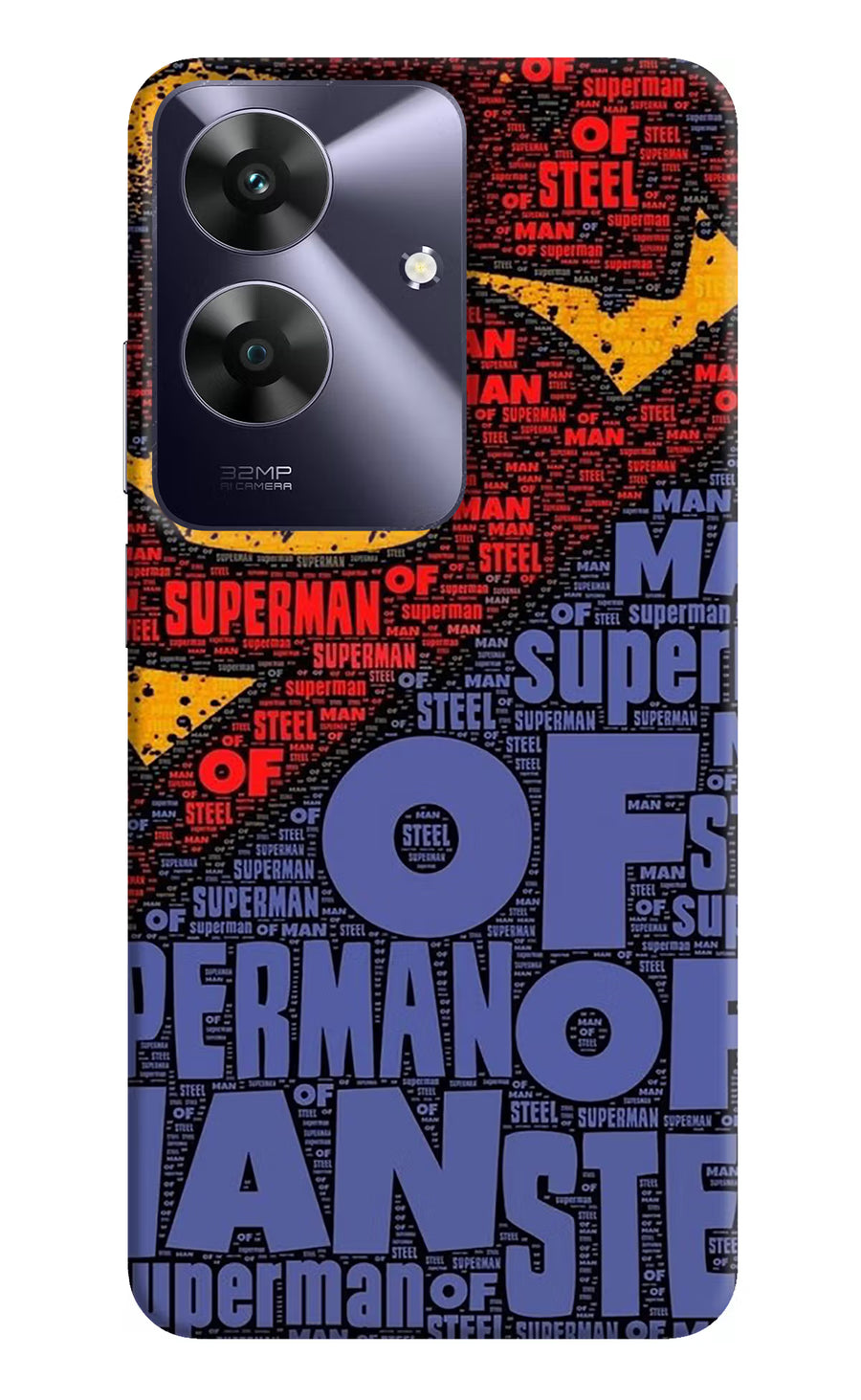Superman Realme C61 Back Cover, Hard case