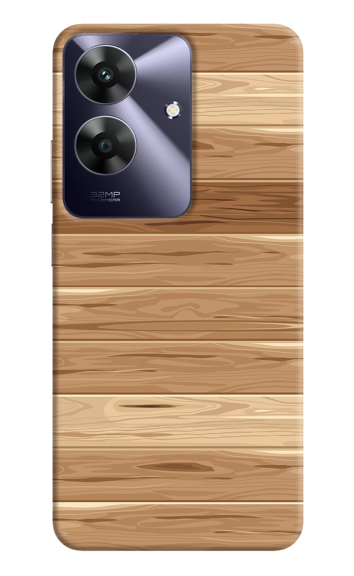 Wooden Vector Realme C61 Back Cover