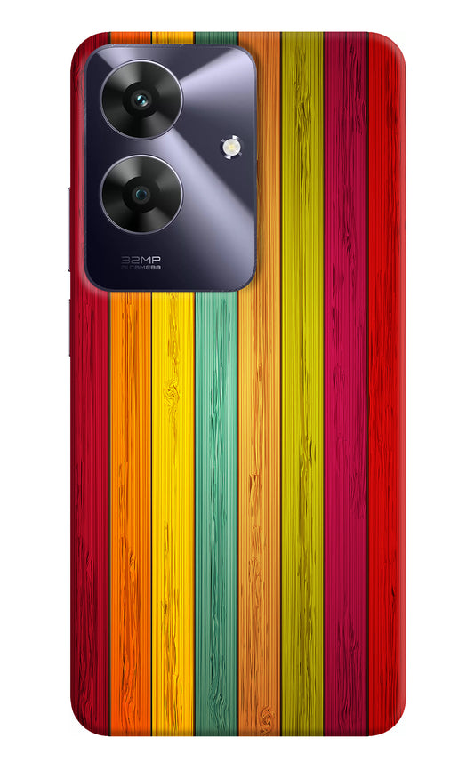 Multicolor Wooden Realme C61 Back Cover