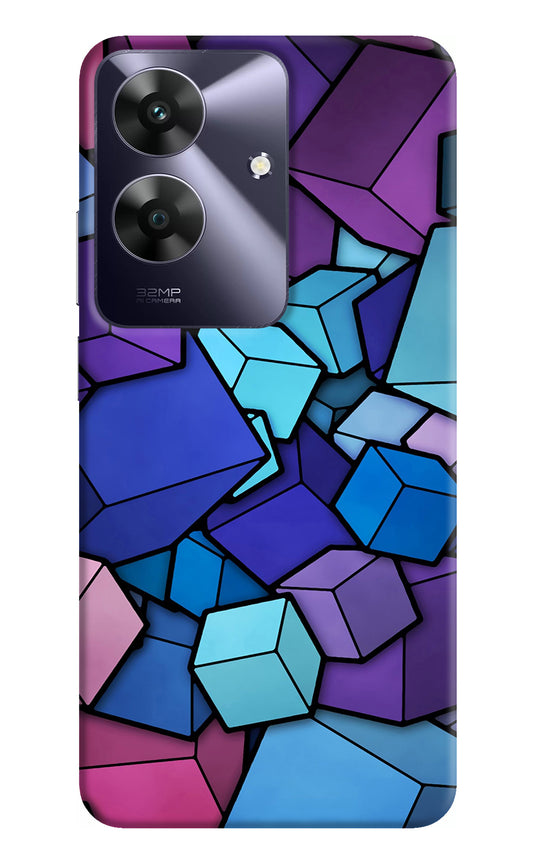 Cubic Abstract Realme C61 Back Cover