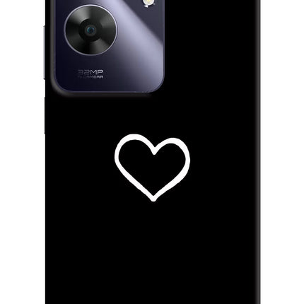 Heart Realme C61 Hard Case Back Cover by Casekaro