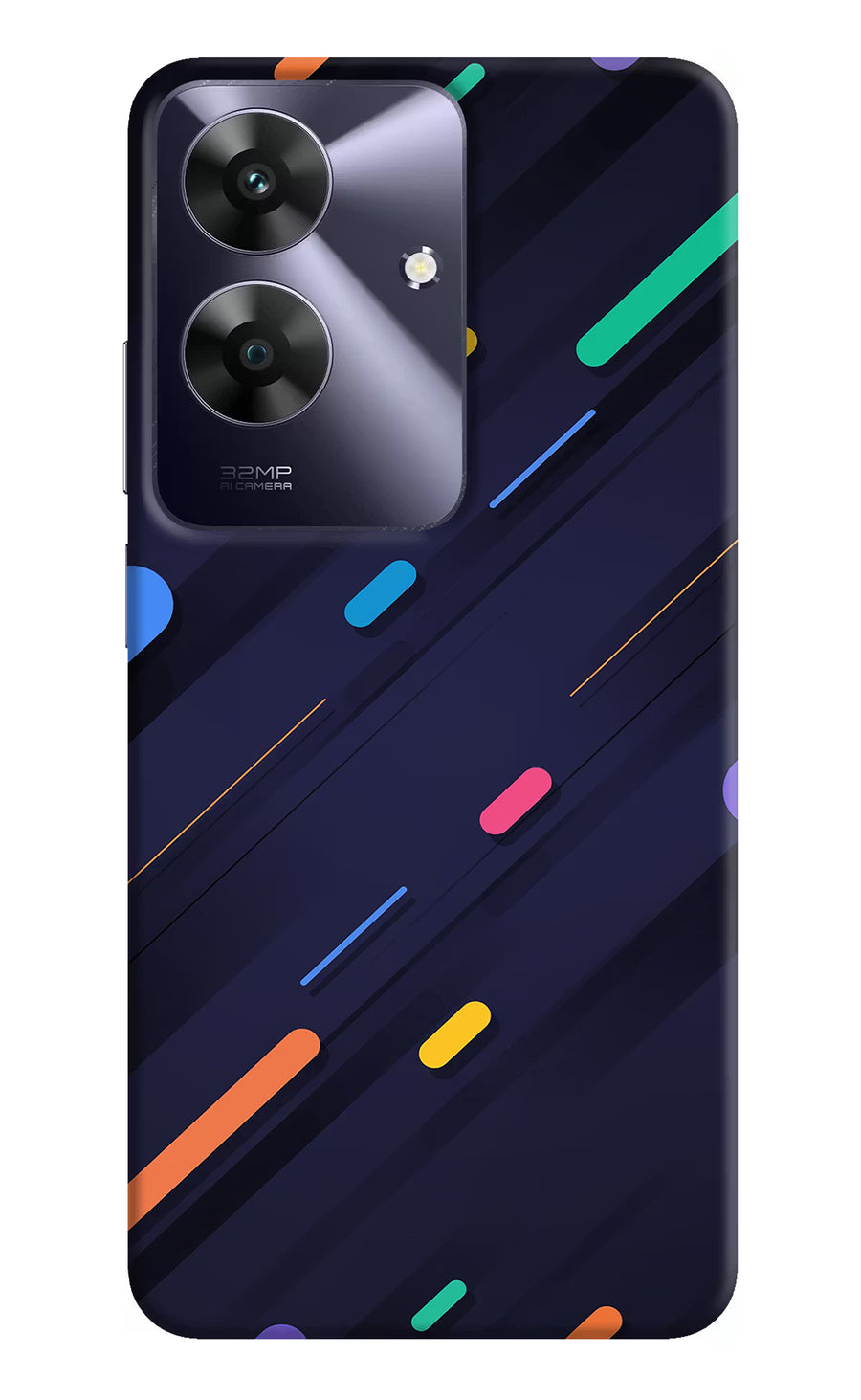 Abstract Design Realme C61 Back Cover, Hard case