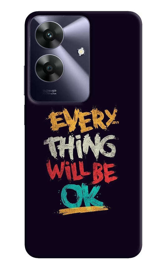 Everything Will Be Ok Realme C61 Hard Case Back Cover by Casekaro