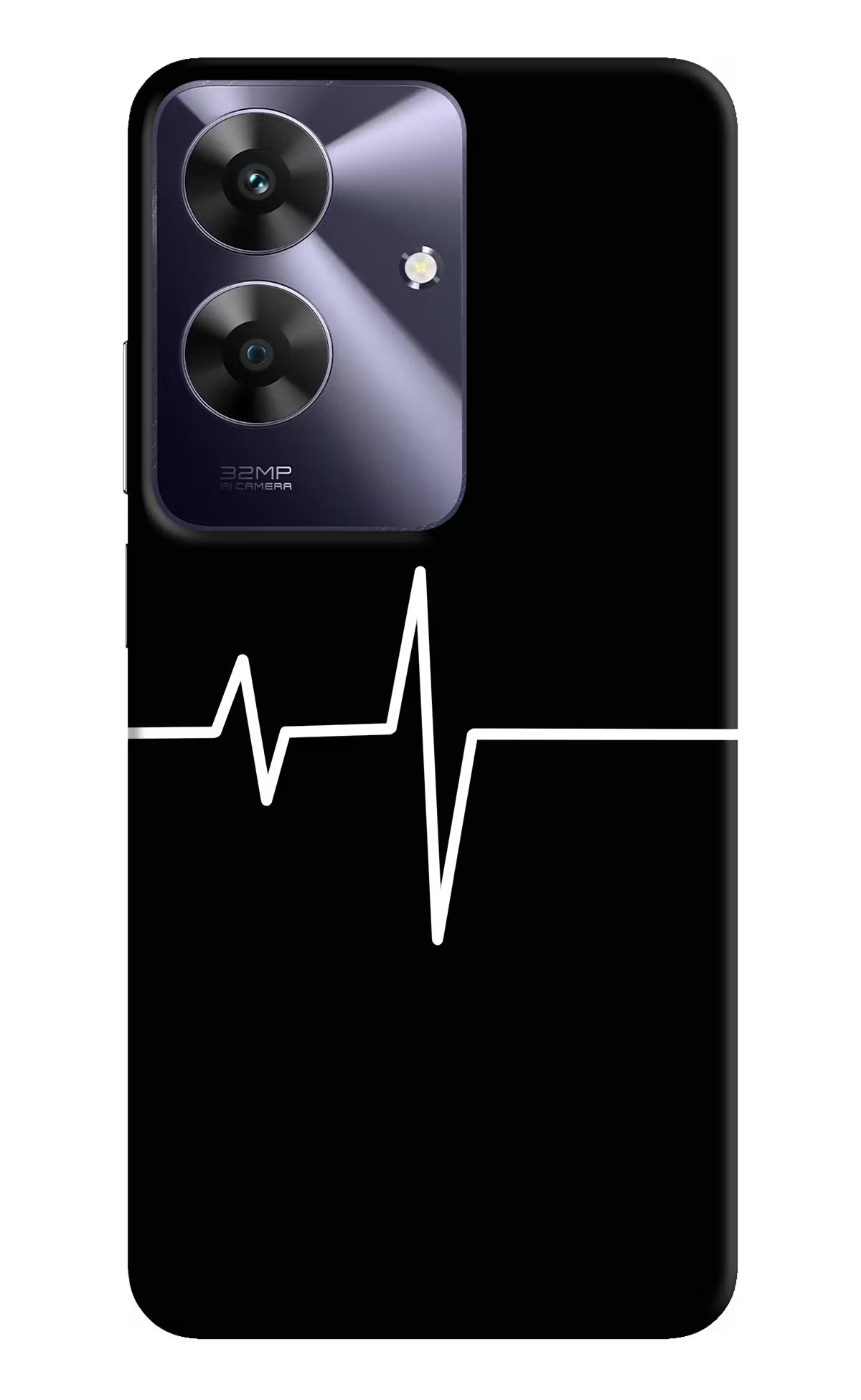 Heart Beats Realme C61 Hard Case Back Cover by Casekaro