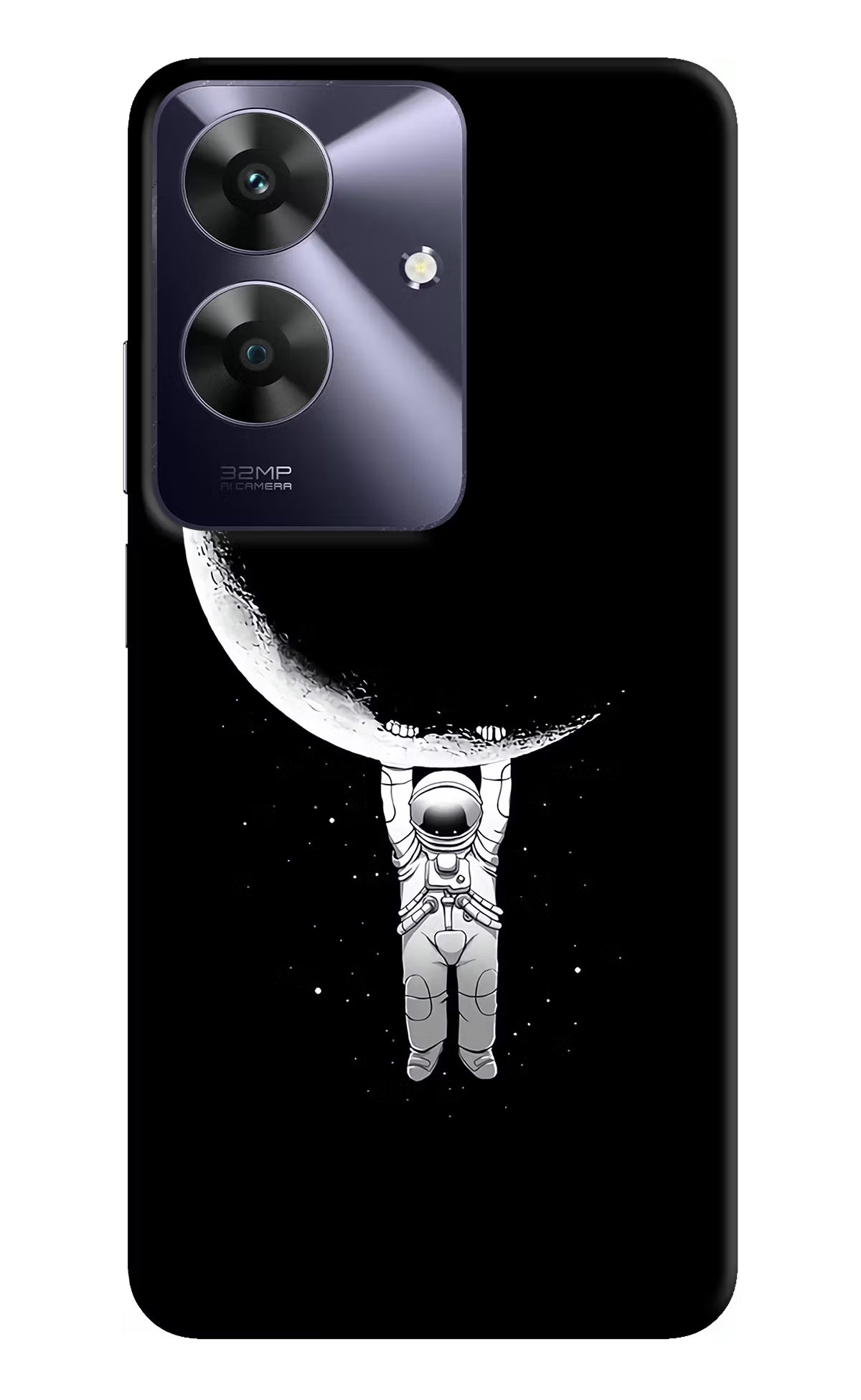 Moon Space Realme C61 Hard Case Back Cover by Casekaro