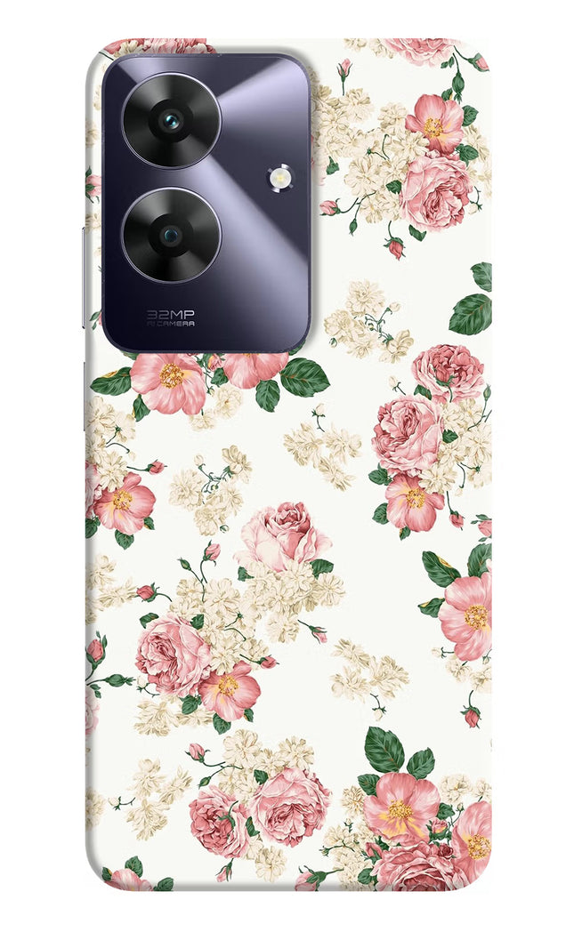 Flowers Realme C61 Hard Case Back Cover by Casekaro