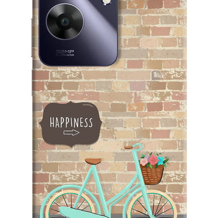 Happiness Artwork Realme C61 Hard Case Back Cover by Casekaro