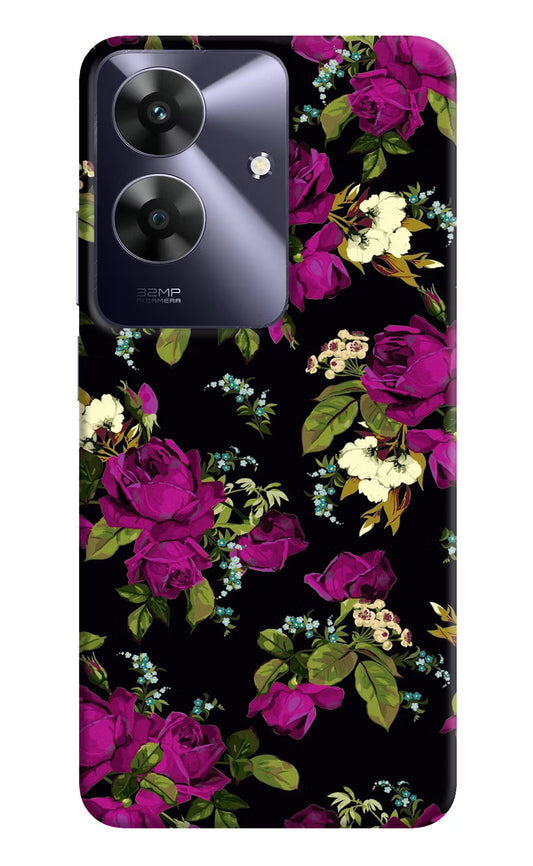 Flowers Realme C61 Hard Case Back Cover by Casekaro