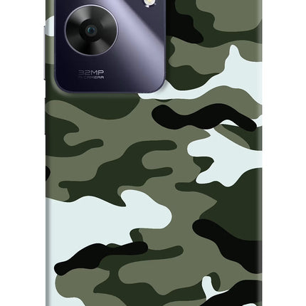 Camouflage Realme C61 Hard Case Back Cover by Casekaro