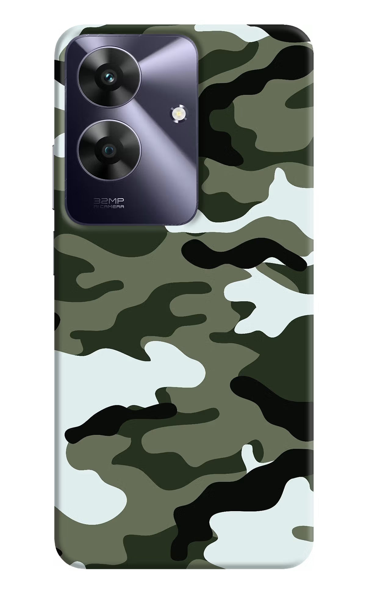 Camouflage Realme C61 Hard Case Back Cover by Casekaro