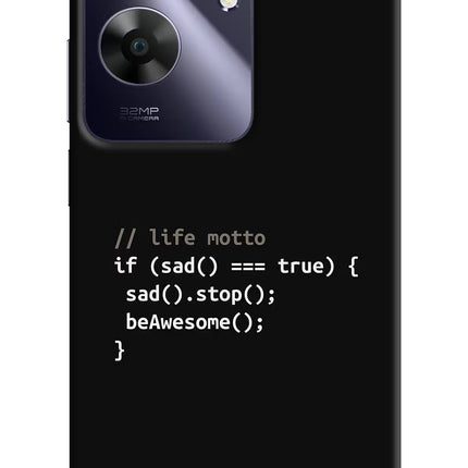 Life Motto Code Realme C61 Hard Case Back Cover by Casekaro