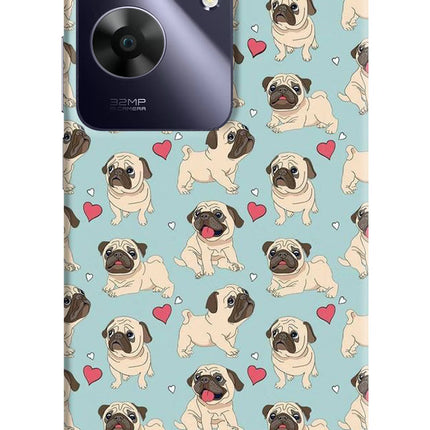 Pug Dog Realme C61 Hard Case Back Cover by Casekaro