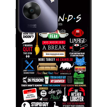 FRIENDS Realme C61 Hard Case Back Cover by Casekaro