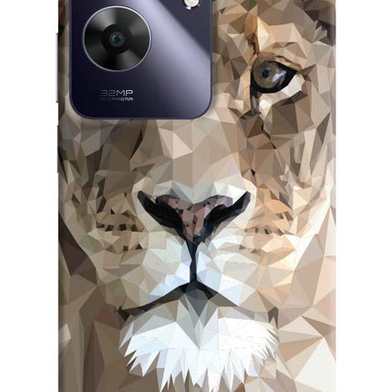 Lion Art Realme C61 Hard Case Back Cover by Casekaro