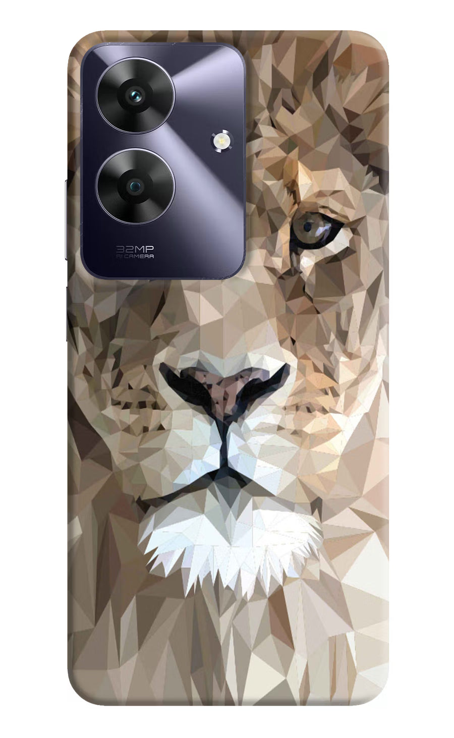 Lion Art Realme C61 Back Cover, Hard case