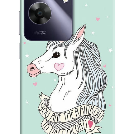 Unicorn Wallpaper Realme C61 Hard Case Back Cover by Casekaro
