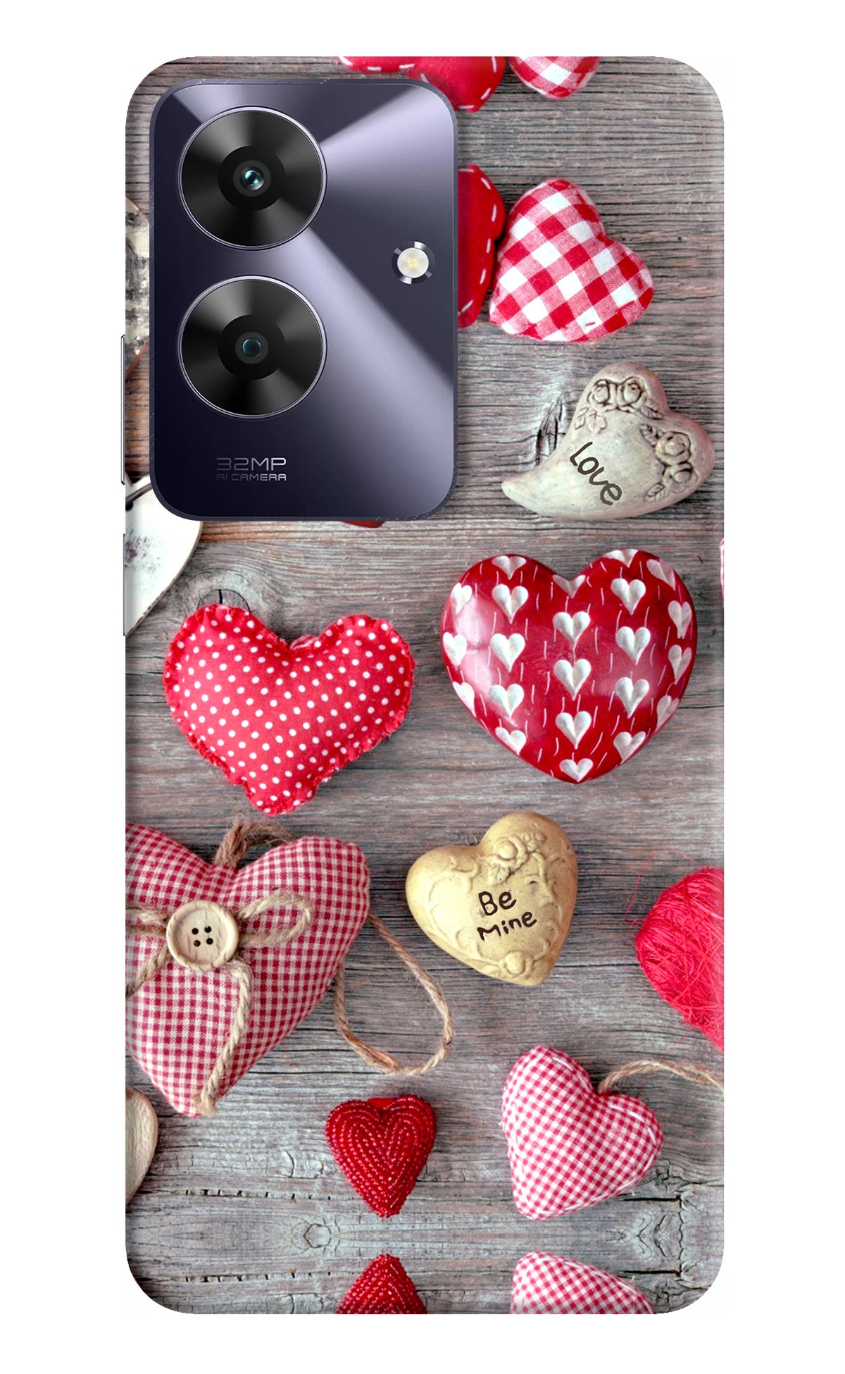 Love Wallpaper Realme C61 Back Cover