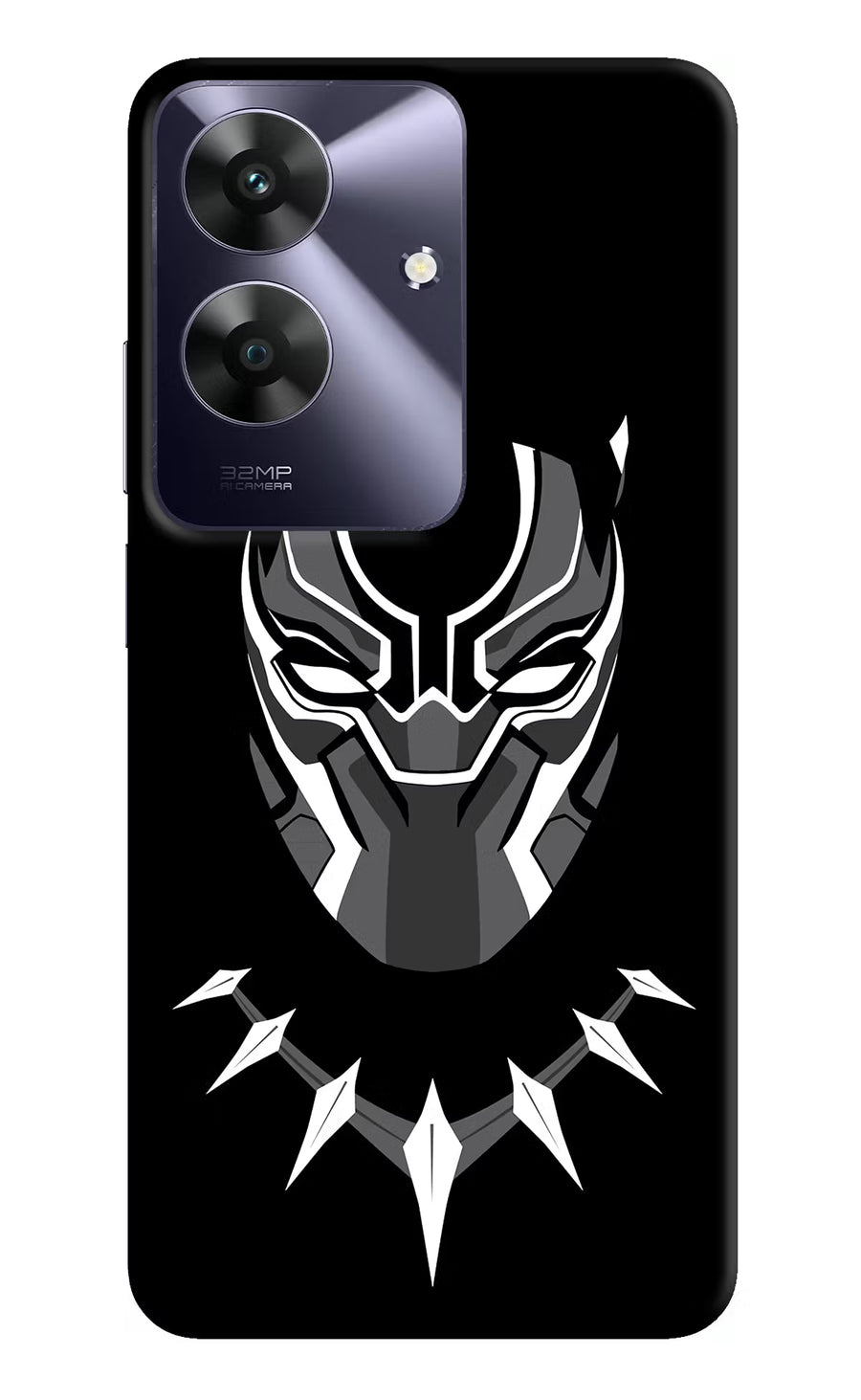 Black Panther Realme C61 Back Cover, Hard case