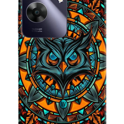 Angry Owl Art Realme C61 Hard Case Back Cover by Casekaro