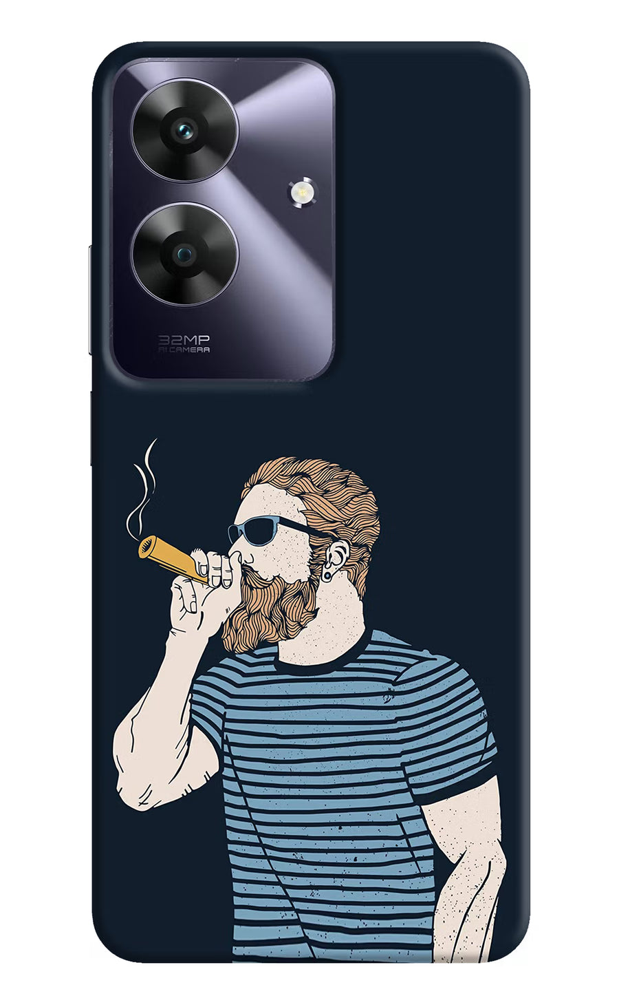 Smoking Realme C61 Back Cover, Hard case
