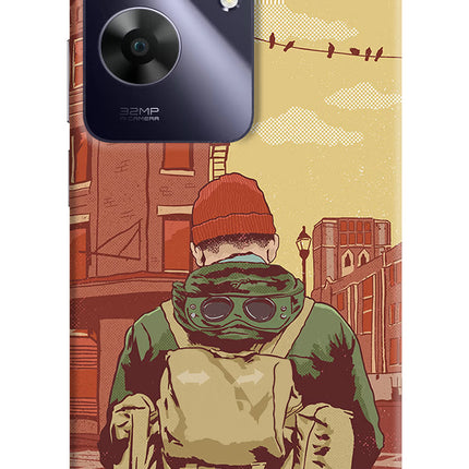 Adventurous Realme C61 Hard Case Back Cover by Casekaro