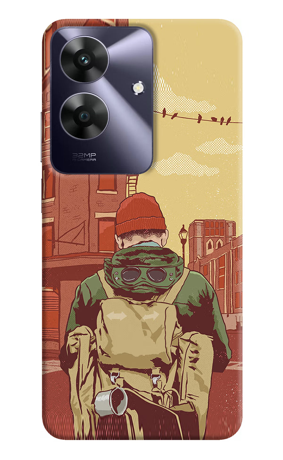 Adventurous Realme C61 Back Cover, Hard case