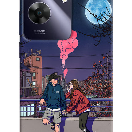 Chilling Couple Realme C61 Hard Case Back Cover by Casekaro
