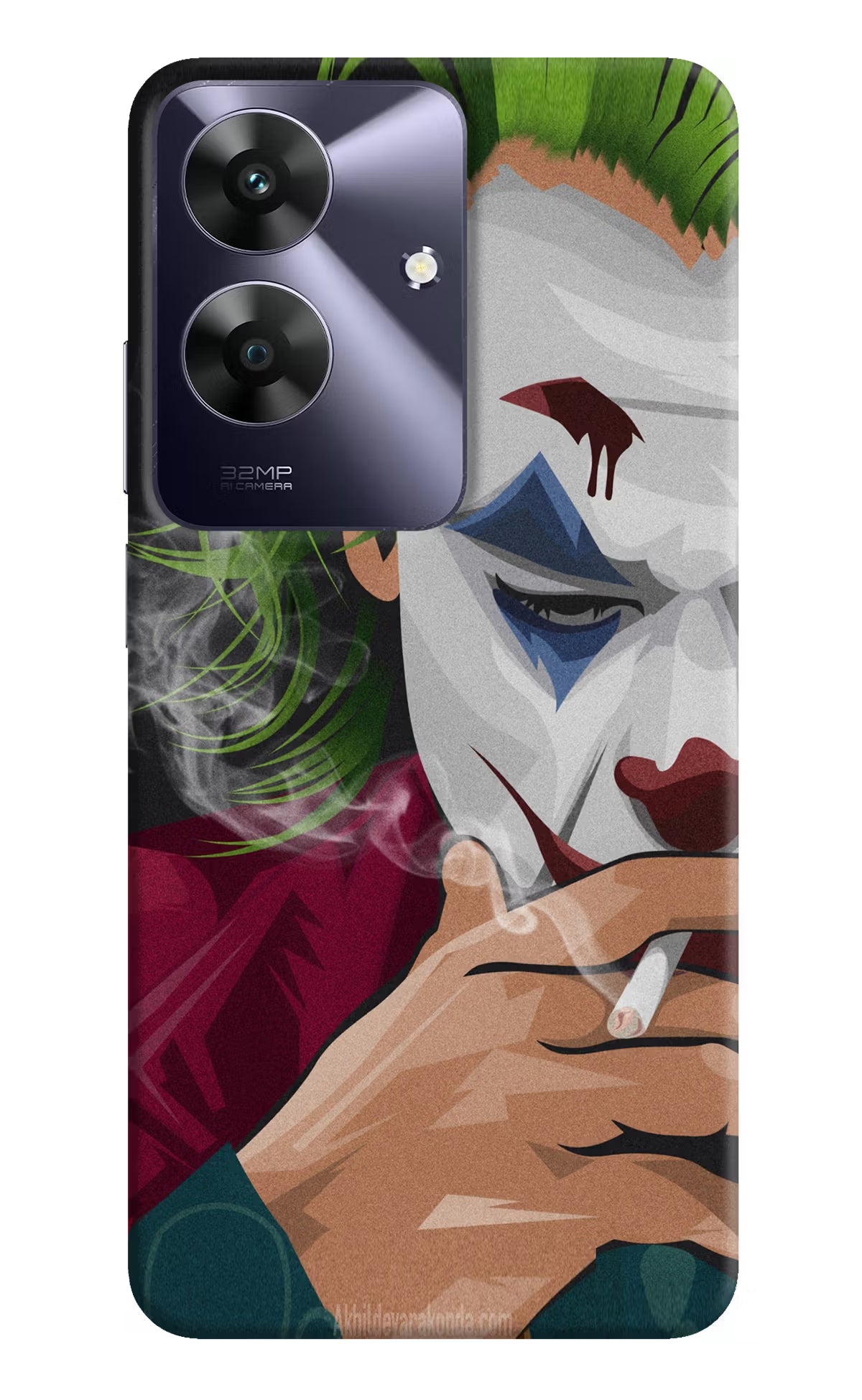 Joker Smoking Realme C61 Hard Case Back Cover by Casekaro