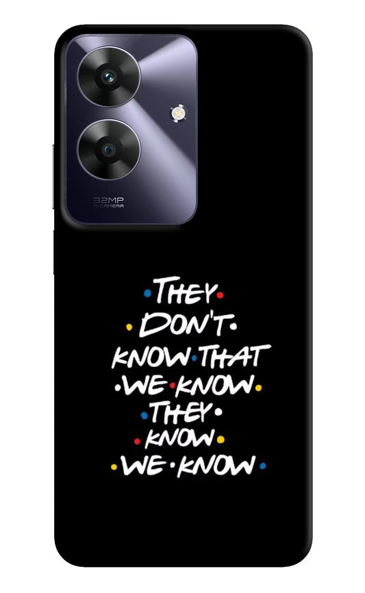 FRIENDS Dialogue Realme C61 Hard Case Back Cover by Casekaro
